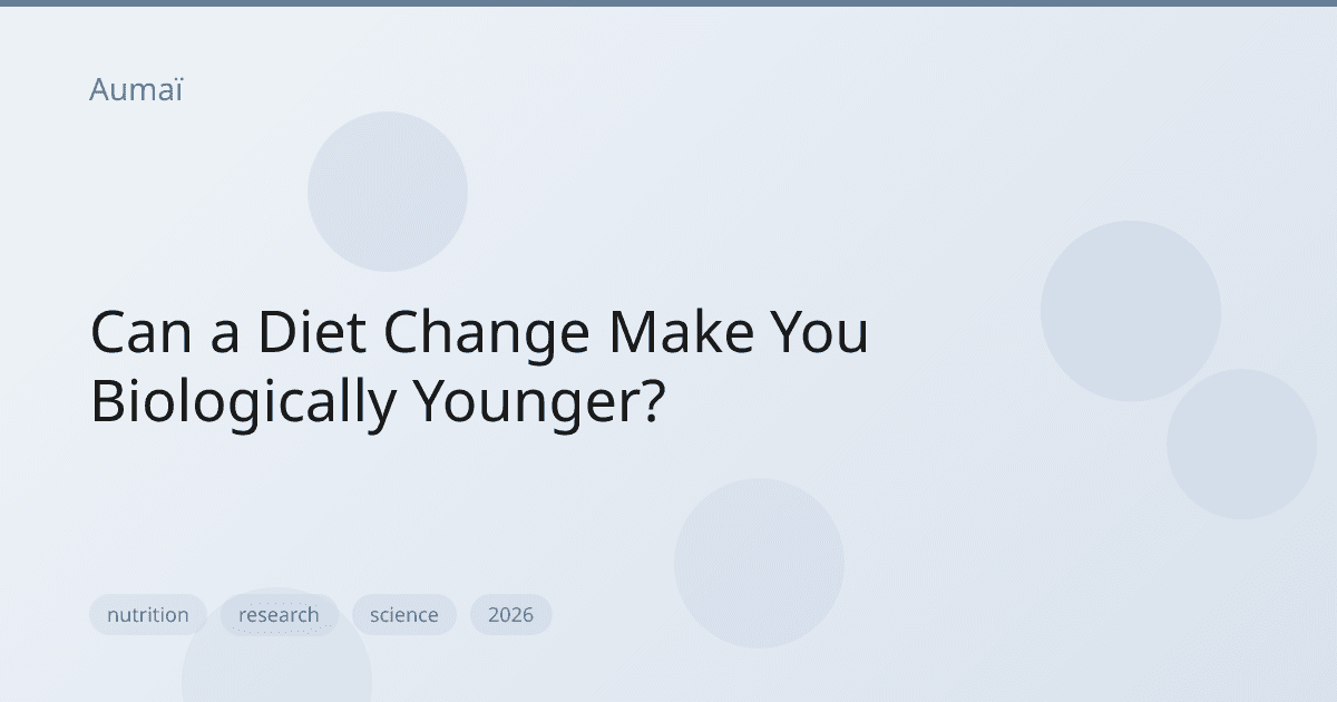 Can a Diet Change Make You Biologically Younger?