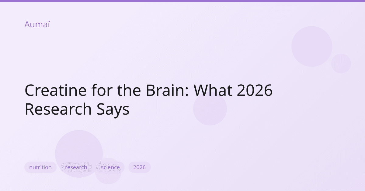 Creatine for the Brain: What 2026 Research Says