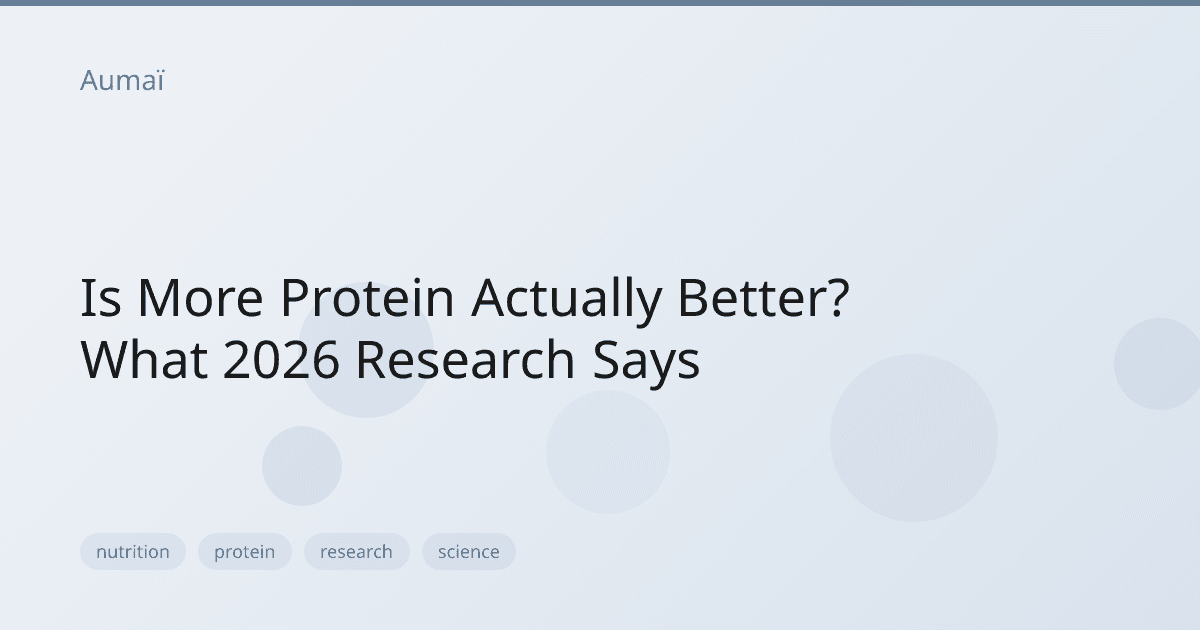 Is More Protein Actually Better? What 2026 Research Says