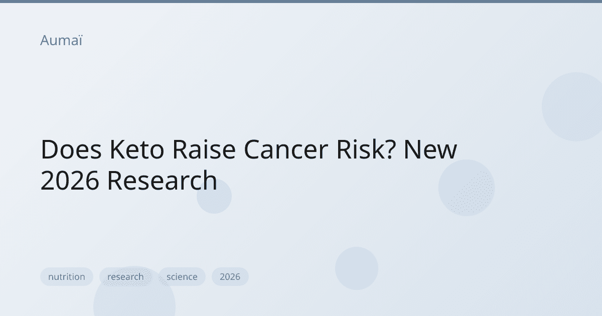 Does Keto Raise Cancer Risk? New 2026 Research