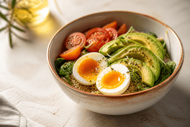 Eggs & avocado bowl